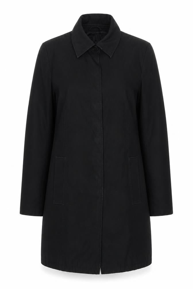 Principles Womens Black Overcoat Coat Size 10 Snap
