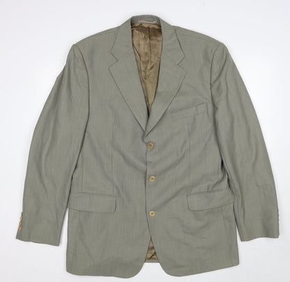 Odermark Mens Beige Wool Jacket Suit Jacket Size 44 Regular