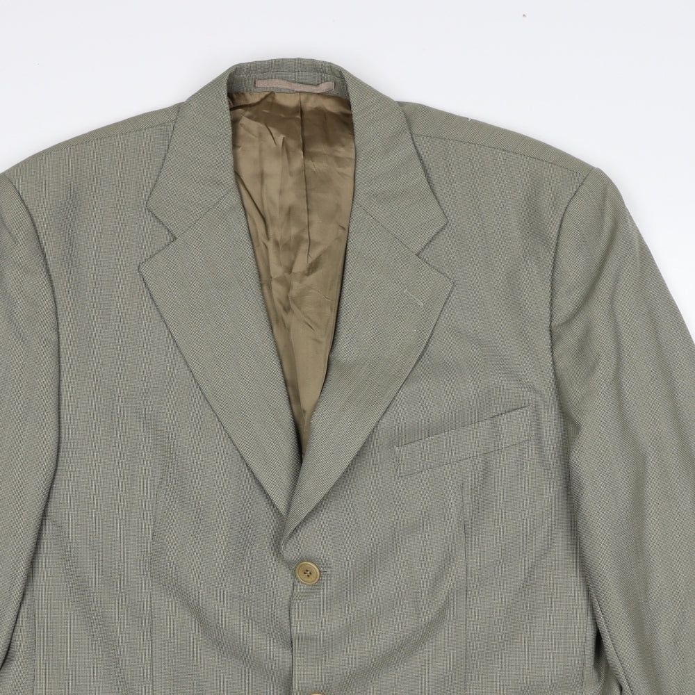 Odermark Mens Beige Wool Jacket Suit Jacket Size 44 Regular