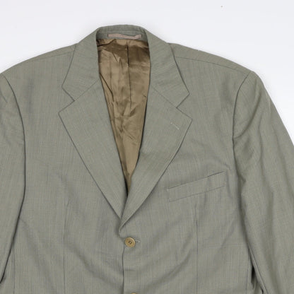 Odermark Mens Beige Wool Jacket Suit Jacket Size 44 Regular
