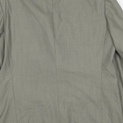 Odermark Mens Beige Wool Jacket Suit Jacket Size 44 Regular