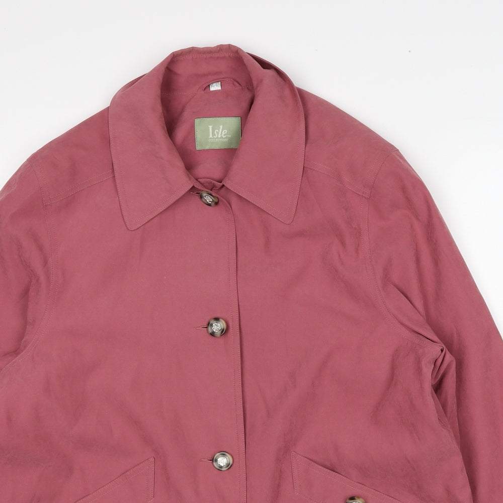 EWM Womens Pink Jacket Size 14 Zip