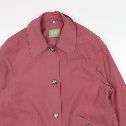EWM Womens Pink Jacket Size 14 Zip