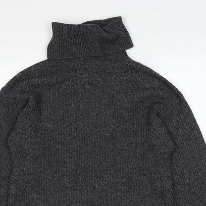 Topshop Womens Grey Roll Neck Acrylic Pullover Jumper Size XS Pullover