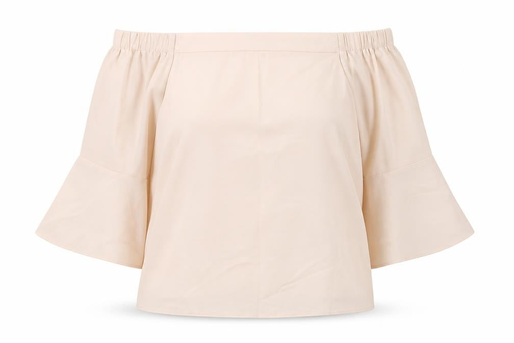 Dorothy Perkins Womens Pink Polyester Basic Blouse Size 8 Off the Shoulder