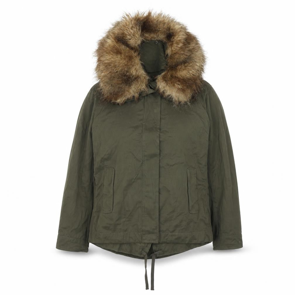 Marks & Spencer Womens Green Jacket Size 8 Zip