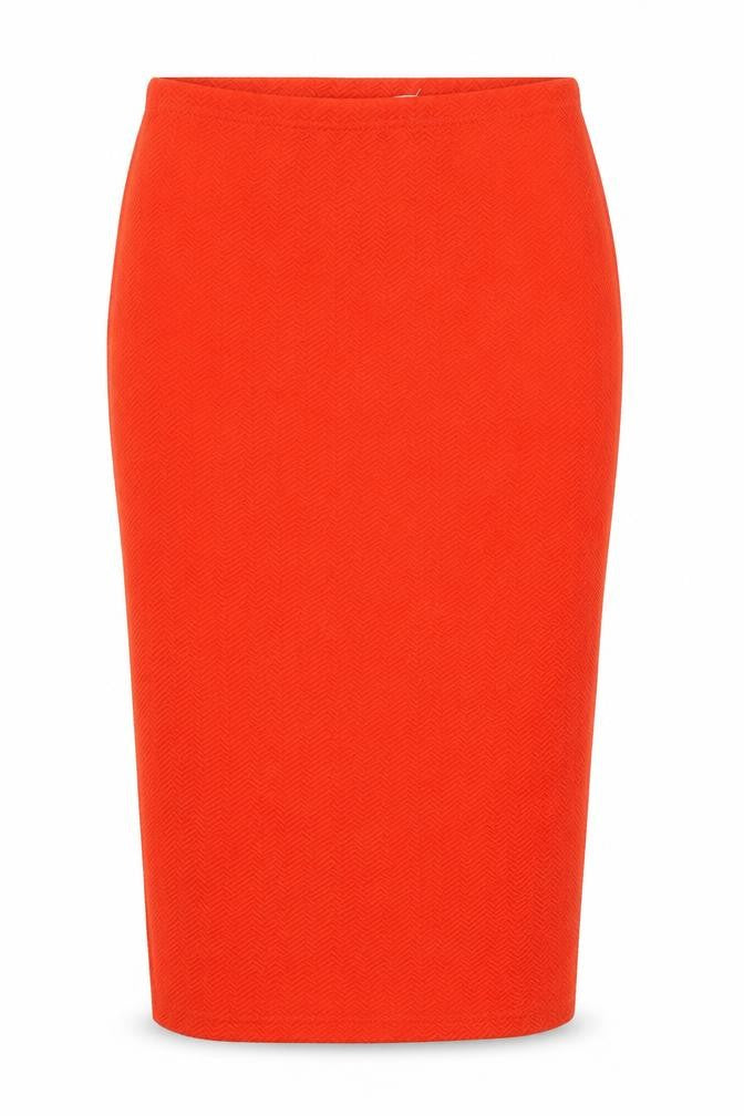 Glamorous Womens Orange Polyester Straight & Pencil Skirt Size S