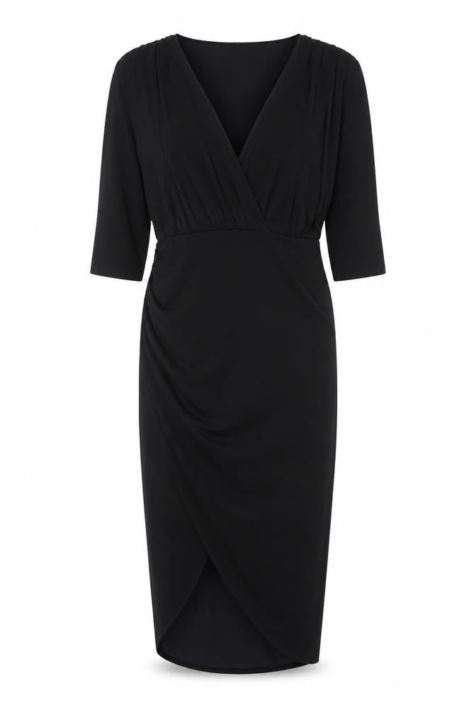 Missguided Womens Black Polyester Sheath Size 10 V-Neck Pullover