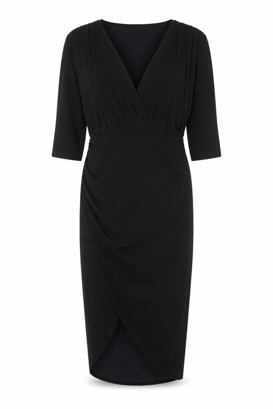 Missguided Womens Black Polyester Sheath Size 10 V-Neck Pullover