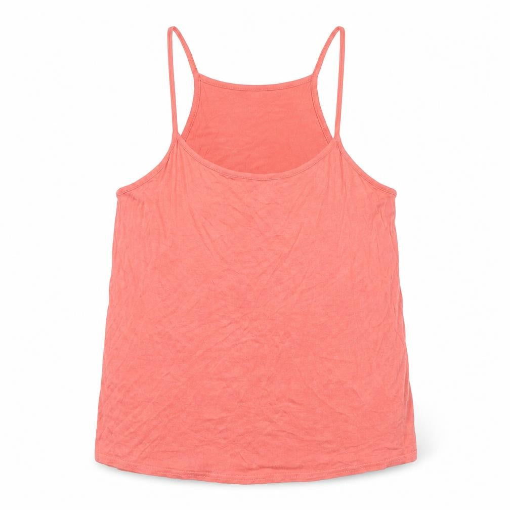 Topshop Womens Pink Viscose Basic Tank Size 10 Round Neck