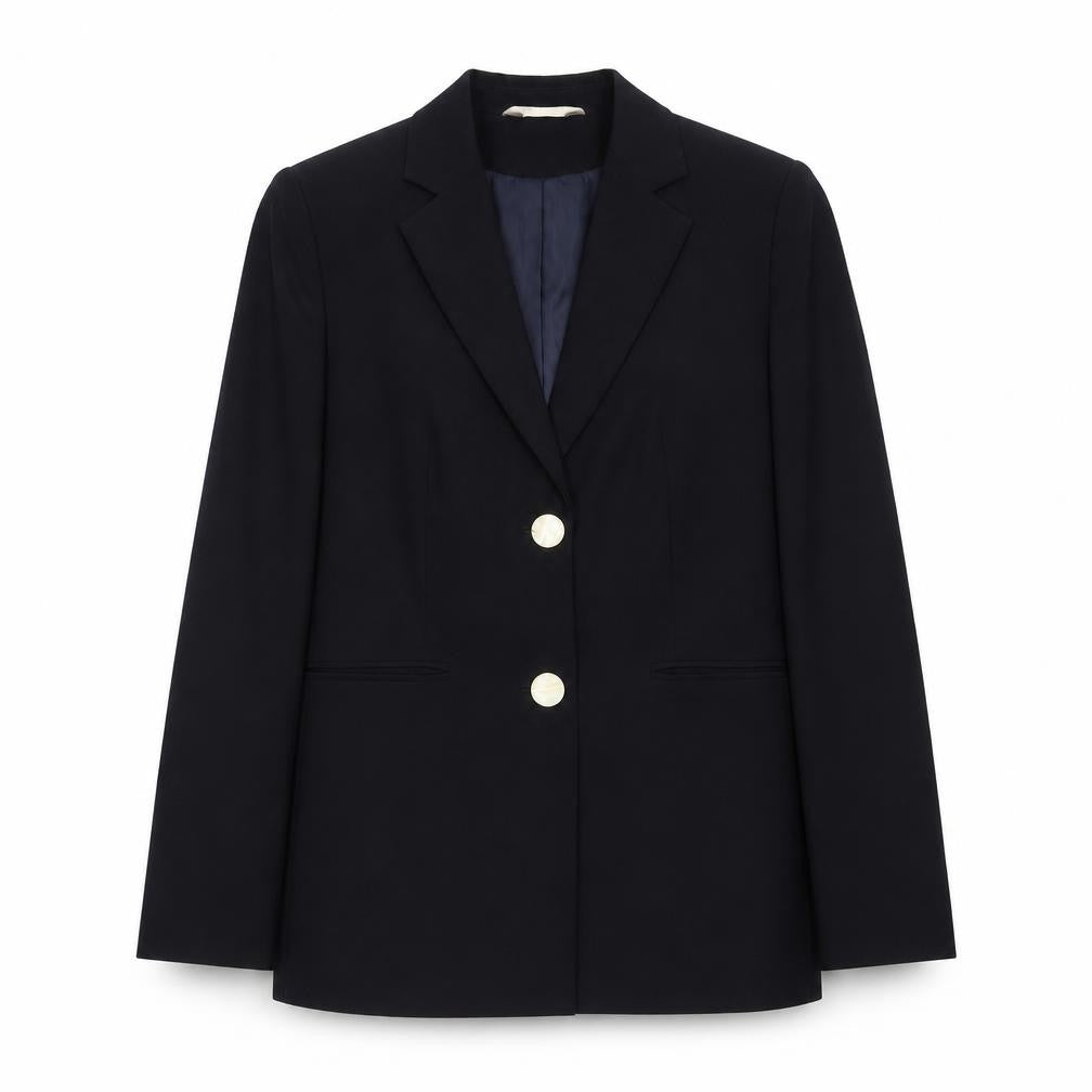 For Women Womens Blue Polyester Jacket Suit Jacket Size 10