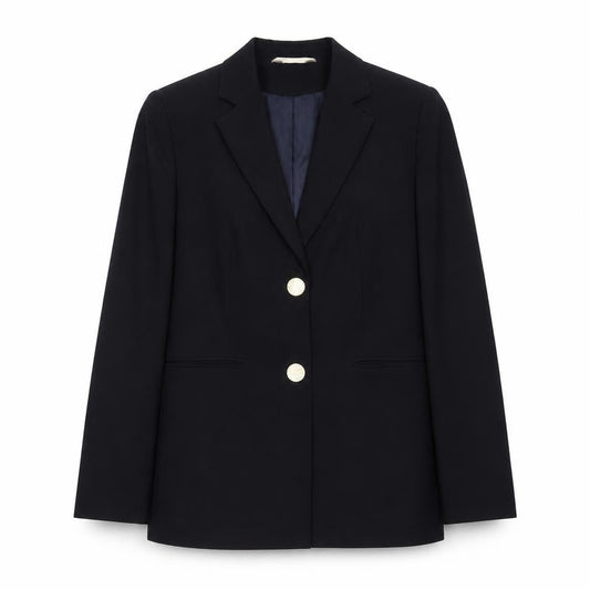 For Women Womens Blue Polyester Jacket Suit Jacket Size 10