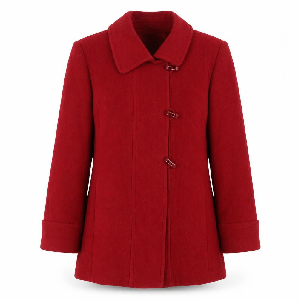 EWM Womens Red Jacket Size 14 Toggle