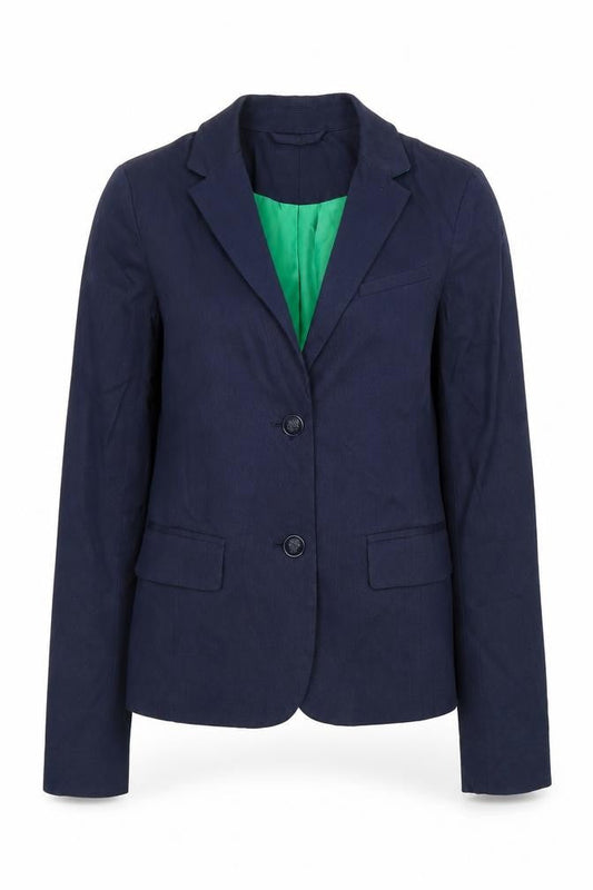 Gap Womens Blue Viscose Jacket Blazer Size 6