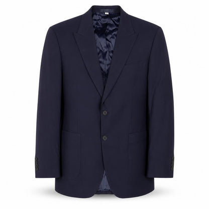 Front view of Autograph men’s blue polyester jacket suit jacket, size 42, regular