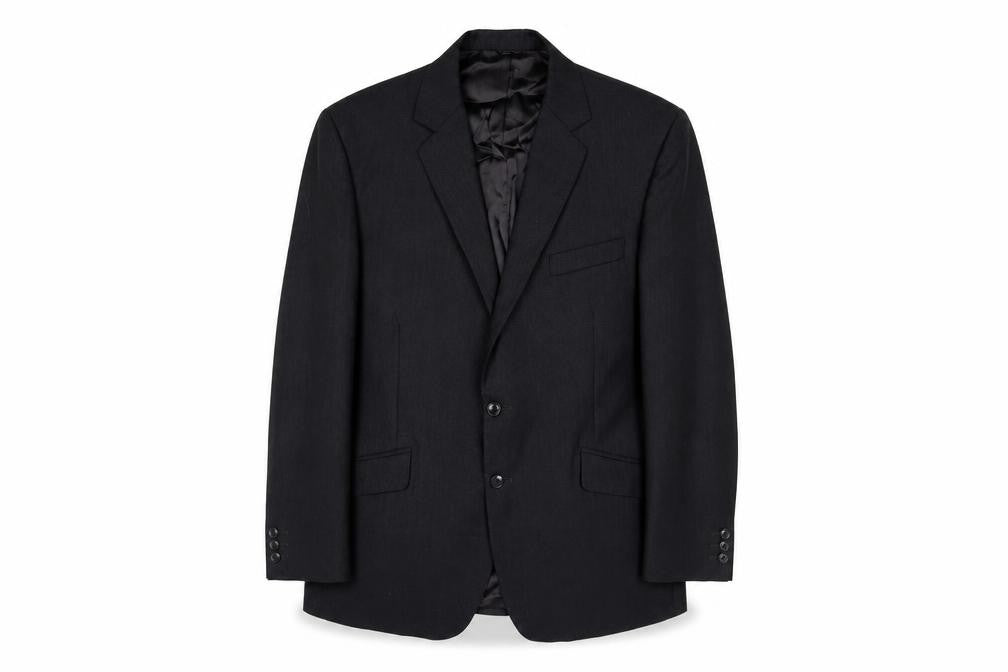 Valted Mens Grey Wool Jacket Suit Jacket Size 44 Regular