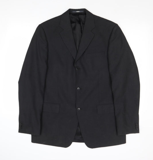 Mexx Mens Grey Polyester Jacket Suit Jacket Size 40 Regular