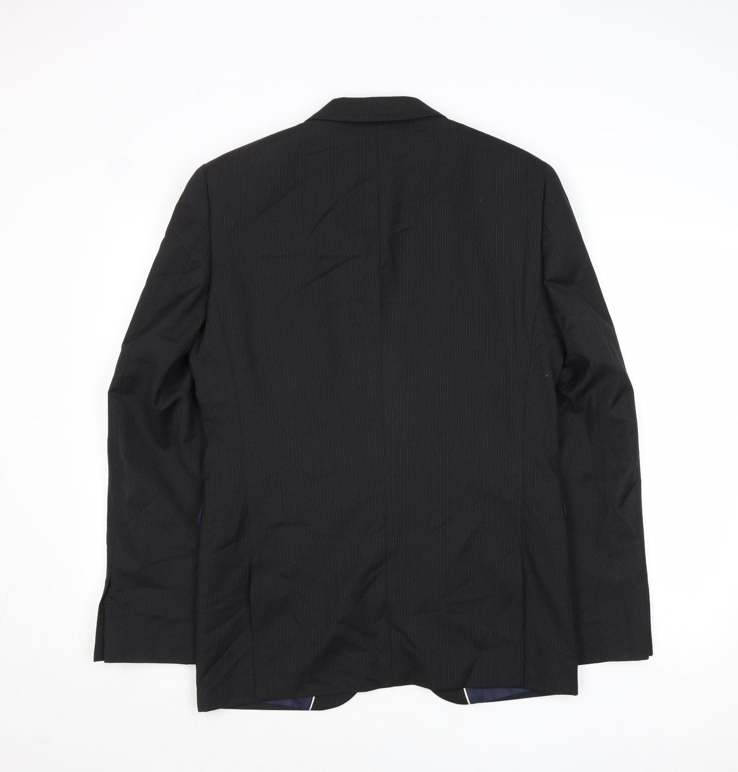 NEXT Mens Black Wool Jacket Suit Jacket Size 38 Regular