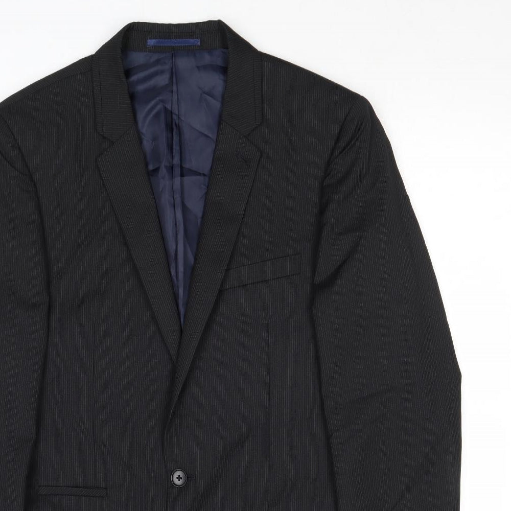 NEXT Mens Black Wool Jacket Suit Jacket Size 38 Regular
