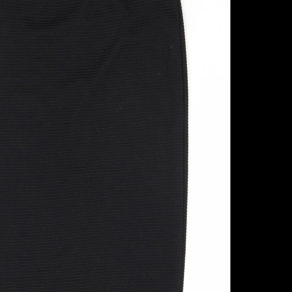 Select Womens Black Polyester Straight & Pencil Skirt Size 8