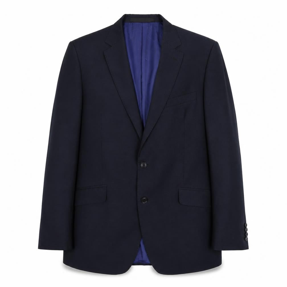 Marks & Spencer Mens Blue Wool Jacket Suit Jacket Size L Regular