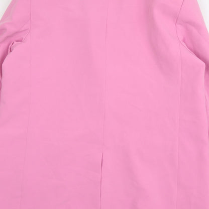 Brand and care label for Only women’s pink polyester jacket suit jacket, size UK 12