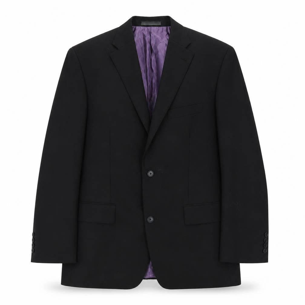 Greenwoods Mens Black Polyester Jacket Suit Jacket Size L Regular
