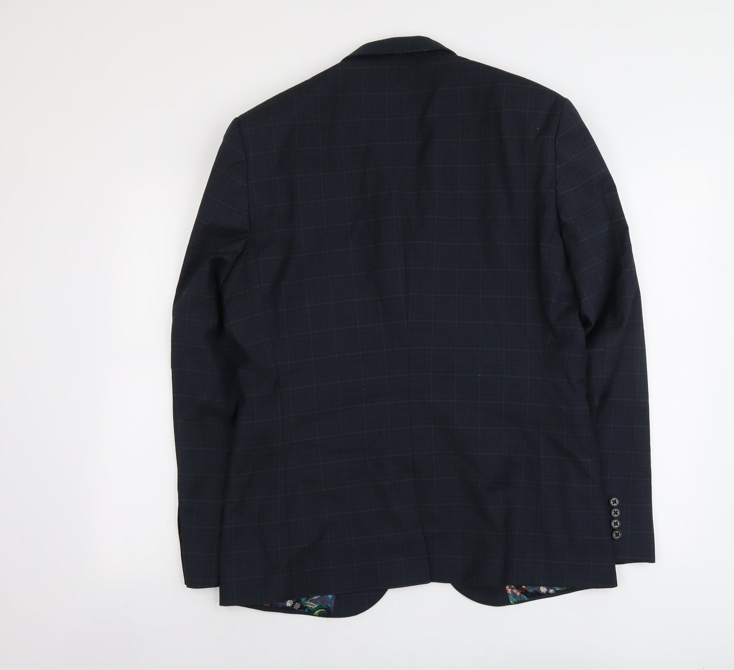NEXT Mens Blue Polyester Jacket Suit Jacket Size L Regular