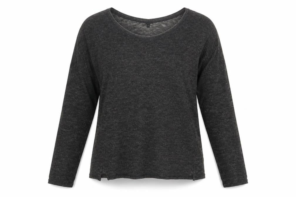 NEXT Womens Black V-Neck Acrylic Pullover Jumper Size 12