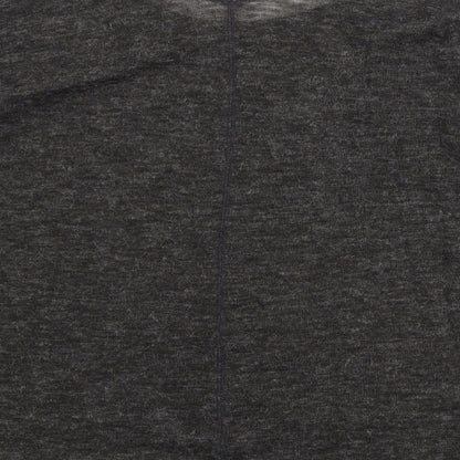 Next Womens Black V-Neck Acrylic Pullover Jumper Size 12