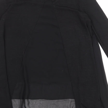 New Look Womens Black Round Neck Polyester Pullover Jumper Size S