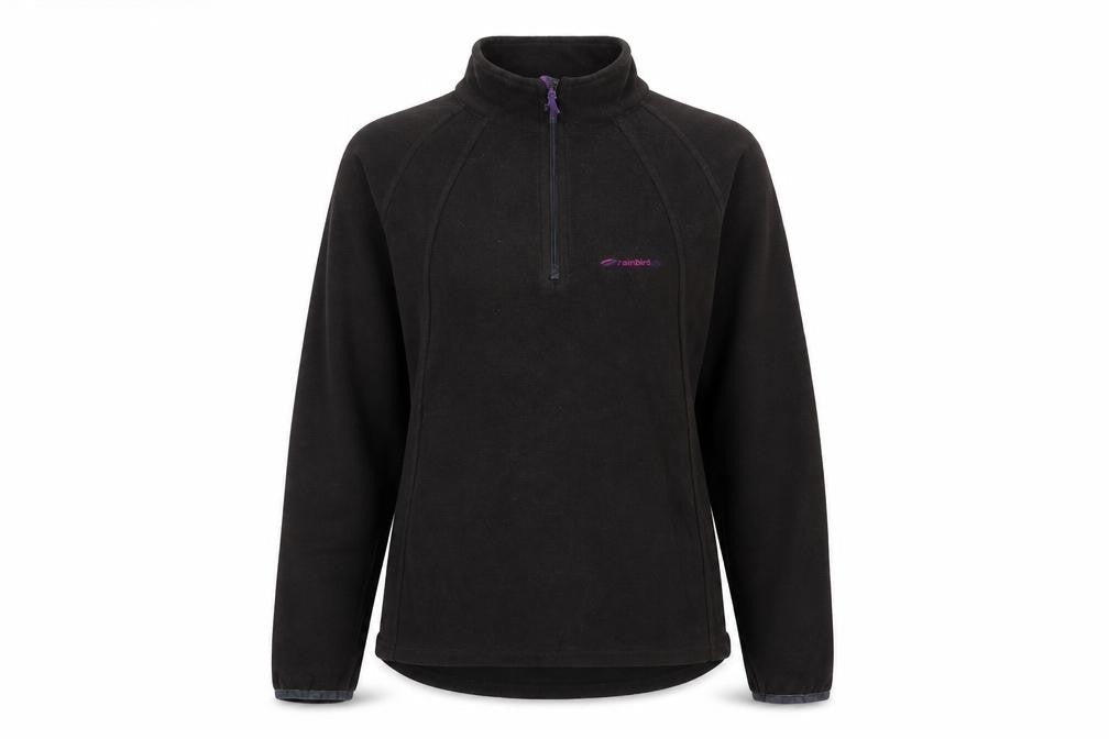 Mountain Life Womens Black Polyester Pullover Sweatshirt Size 10 Zip
