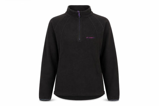 Mountain Life Womens Black Polyester Pullover Sweatshirt Size 10 Zip