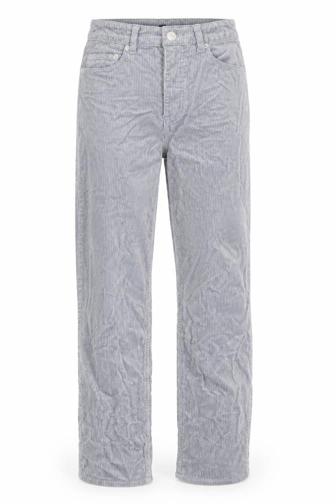Divided by H&M Womens Grey Cotton Trousers Size S Regular Zip
