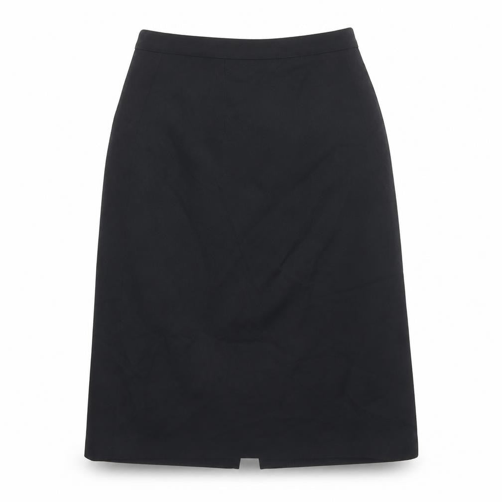 Vivre Womens Black Polyester A-Line Skirt Size 14 Zip