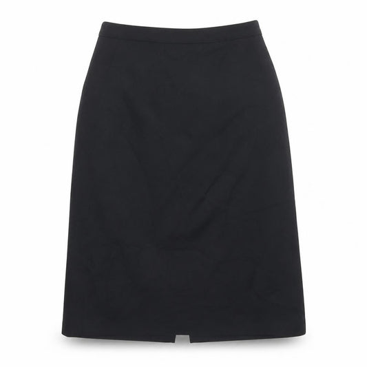 Vivre Womens Black Polyester A-Line Skirt Size 14 Zip