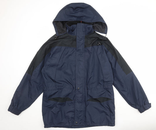 Result Mens Blue Windbreaker Jacket Size M Zip