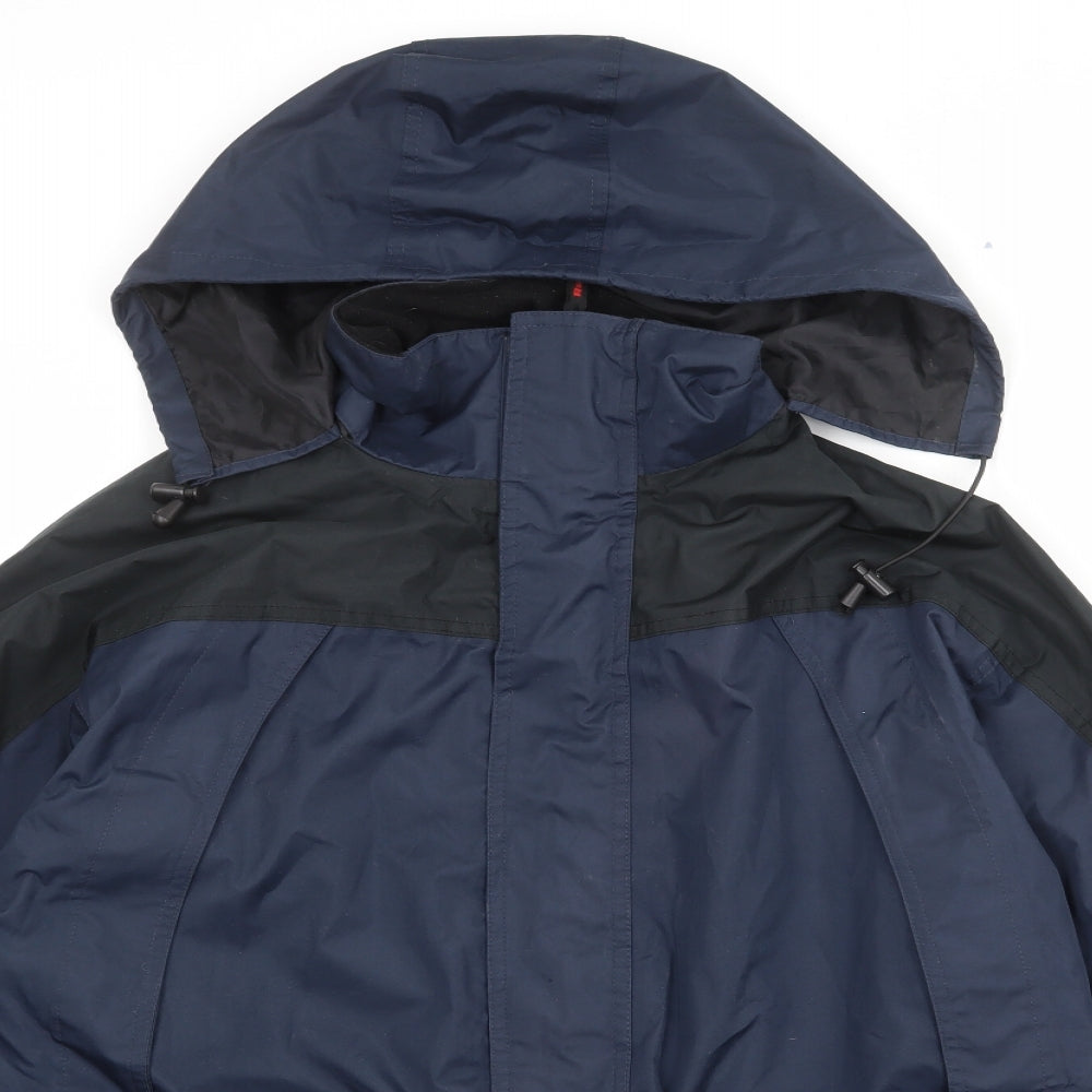 Result Mens Blue Windbreaker Jacket Size M Zip