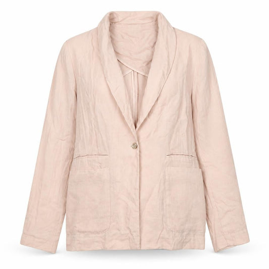 Uttam Boutique Womens Beige Jacket Blazer Size 12 Button