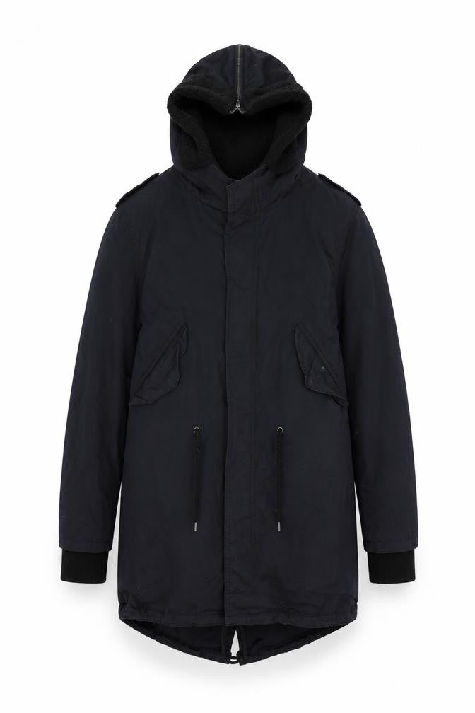 Divided by H&M Womens Blue Parka Coat Size S Zip