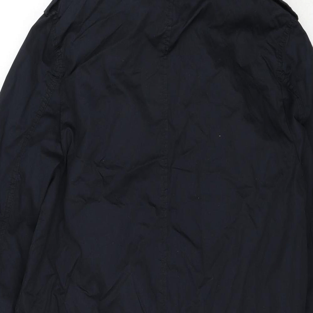 Divided by H&M Womens Blue Parka Coat Size S Zip