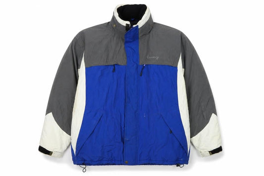Chamonix Mens Blue Windbreaker Coat Size XL Zip - Colourblock