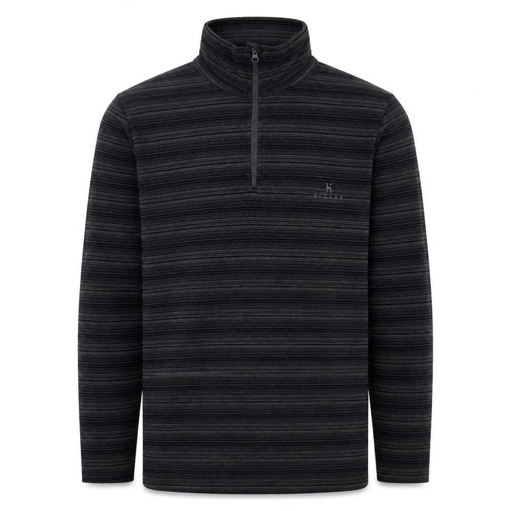 Hi Gear Mens Black Striped Polyester Pullover Sweatshirt Size XS