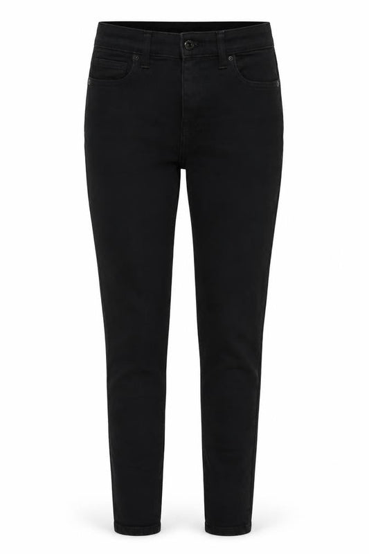 Topshop Womens Black Cotton Skinny Jeans Size 26 in L32 in Regular Zip