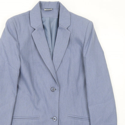 Close-up detail of Mackays Blue Jacket Blazer, size 12, Button