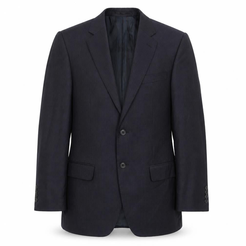 Lanificio Mens Black Wool Jacket Suit Jacket Size 38 Regular