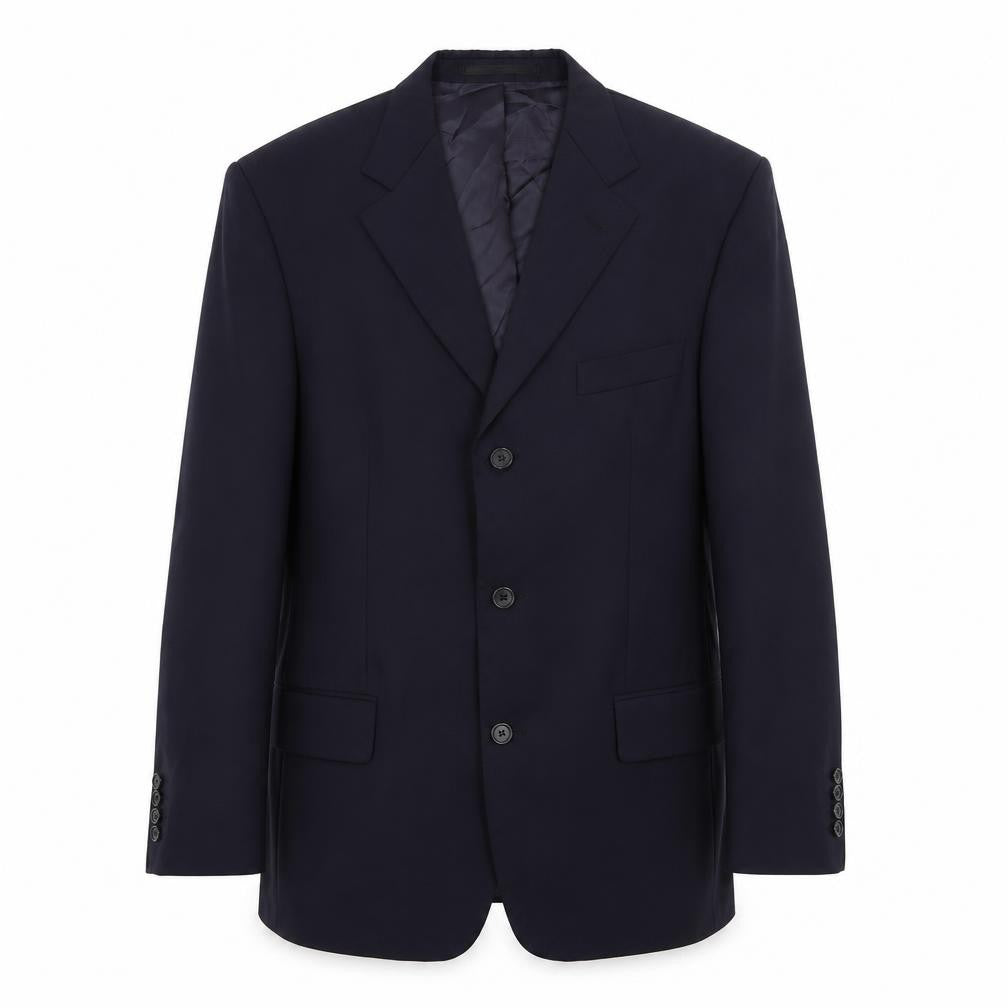 Odermark Mens Blue Wool Jacket Suit Jacket Size 42 Regular