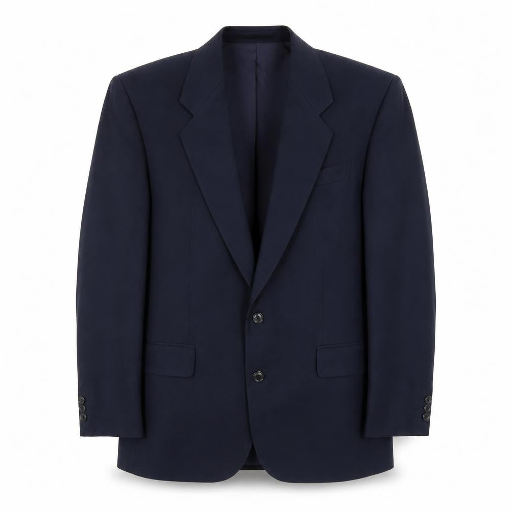 Baulmer Mens Blue Polyester Jacket Suit Jacket Size 44 Regular