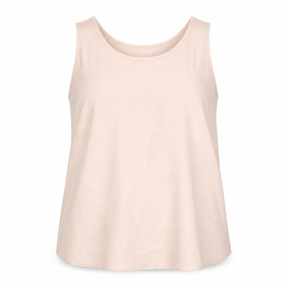 Ann Harvey Womens Pink Polyester Basic Tank Size 12 Round Neck