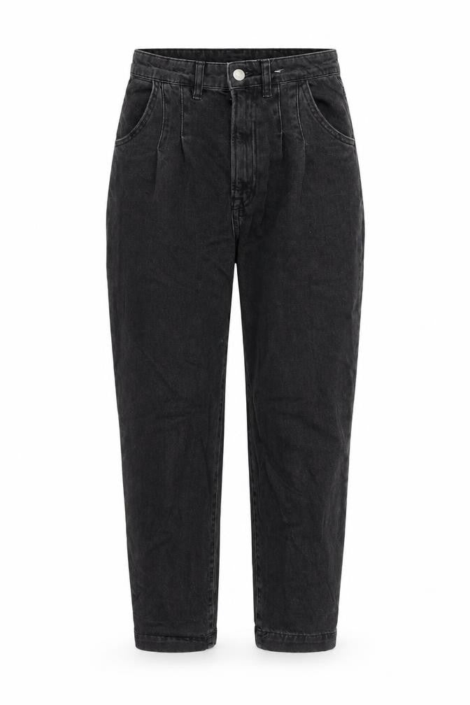 H&M Womens Grey Cotton Tapered Jeans Size 6 Regular Zip